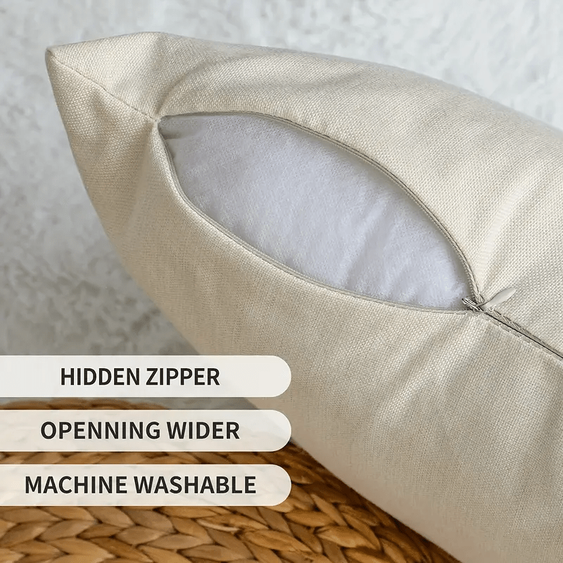 4pcs 17.7*17.7 Inches Modern Christian Faith Inspirational Scripture Pillow Covers - Printed With Zipper Closure, Pillow Cases For Sofa, Living Room, Bedroom, Office, Outdoor, Modern Farmhouse, Party Decoration & Home Decorat