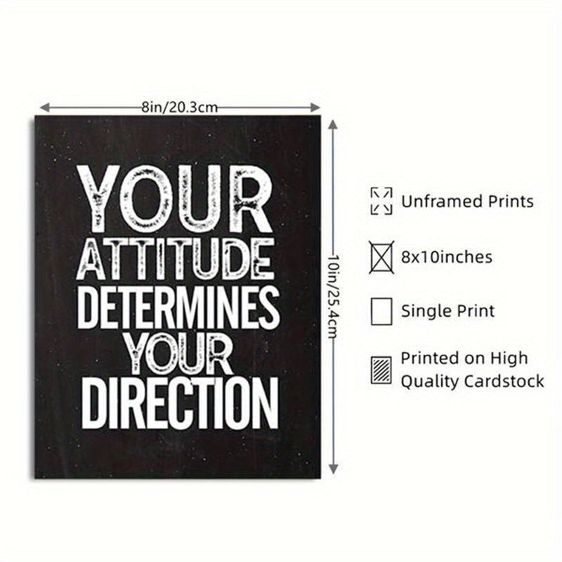 Set of 6 Inspirational Quotes - 8x10 Inch Unframed Paper Art Prints | Motivational Wall Posters for Classroom, Office, Living Room Decor