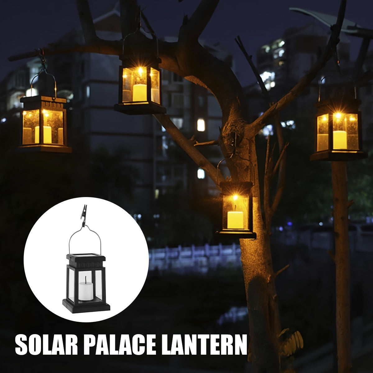 1/ 2/ 4 Garden Decoration Outdoor Solar Lights, Retro Palace Lights, Hanging Candle Lights, Landscape Lighting Floor Lights, Solar Lanterns RV Light RV Camping
