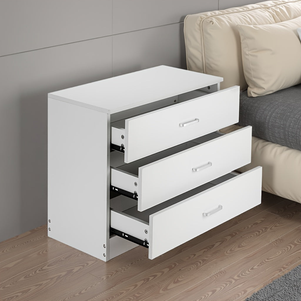 Nordic Chest of Drawers Bedroom Bedside Cabinet White Black Storage Cabinet Three Drawers Four Drawers Design Suitable for Entrance And Living Room Storage Organization Artifact
