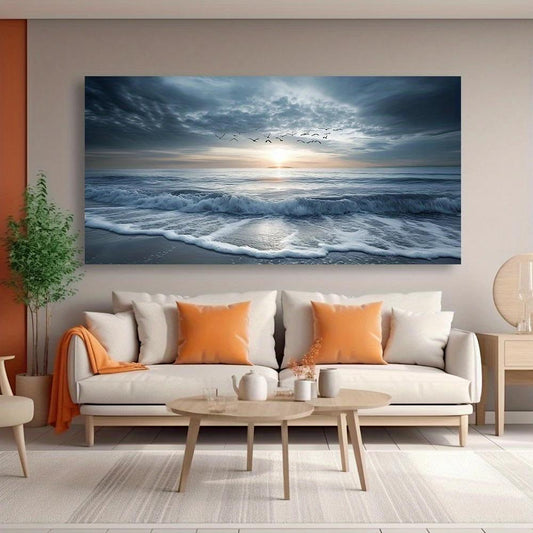 1 piece of beautiful room decoration wood frame wall decoration canvas print (flat) - modern fashion style, abstract irregular shape combination, creative gift choice. Suitable for living room, bedroom, office, bar, cafe hote