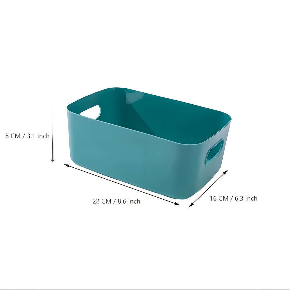 6pcs Plastic Storage Bins And Baskets for Efficient Home Classroom Organization  Containers In Multicolour for Kitchen, Cupboard Box, And Bathroom Organizer On Shelves And Tubs, Kitchen Storage, Shelf Organizer, Compact Stora