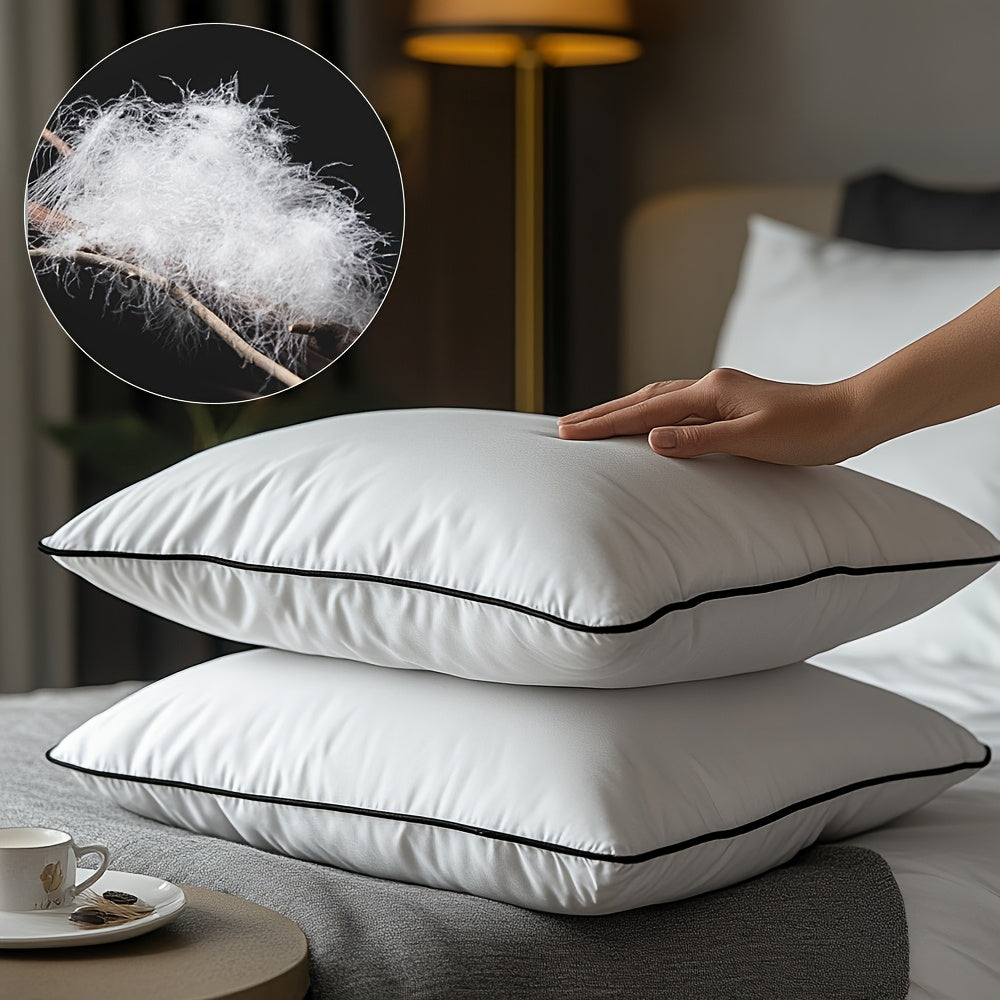 [Luxury Comfort Pillow Sets] 2/4pcs Ultra Soft Luxury Comfort Pillow Sets | Cool & Breathable, Ideal for Side Back And Stomach Sleepers, Promotes Deep Sleep, Standard/Queen/King Size, Machine Washable for Easy Care