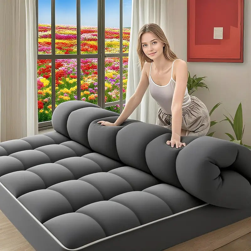 Extra Thick Mattress Pad Cover for Back Pain, Mattress Topper Cooling Mattress Protector with 8-21 Inch Deep Pocket with 1500GSM, Cool Gel Mattress Topper, Pillowtop Mattress Topper Protector Cover, Extra Thick Foldable Mattr