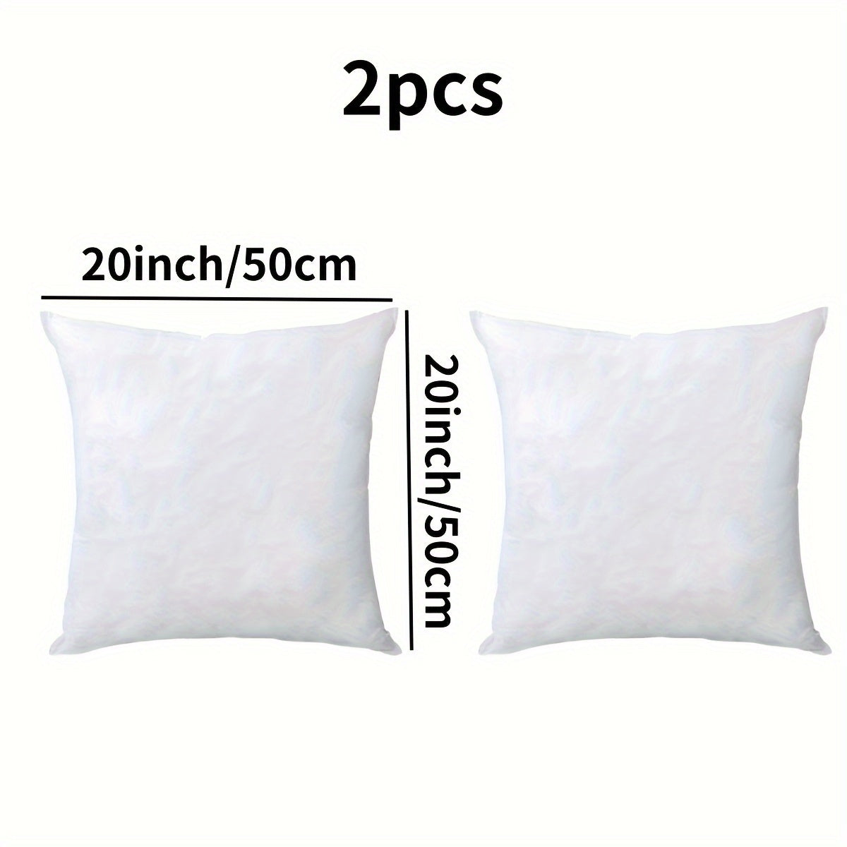 2pcs/4pcs Throw Pillow Cushions, Square Filled Pillow Core, Filled Fake Square Pillow Filler, for Living Room, Bedroom, Dormitory, Office, Home Decoration