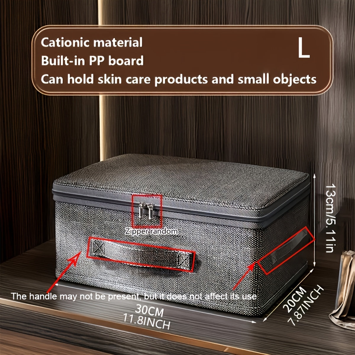 Foldable Fabric Storage Box with Lid: Rectangular, Multi-Purpose, Closet Organizer for Clothes, Office Supplies, And More, Storage Trunks for Home Organization