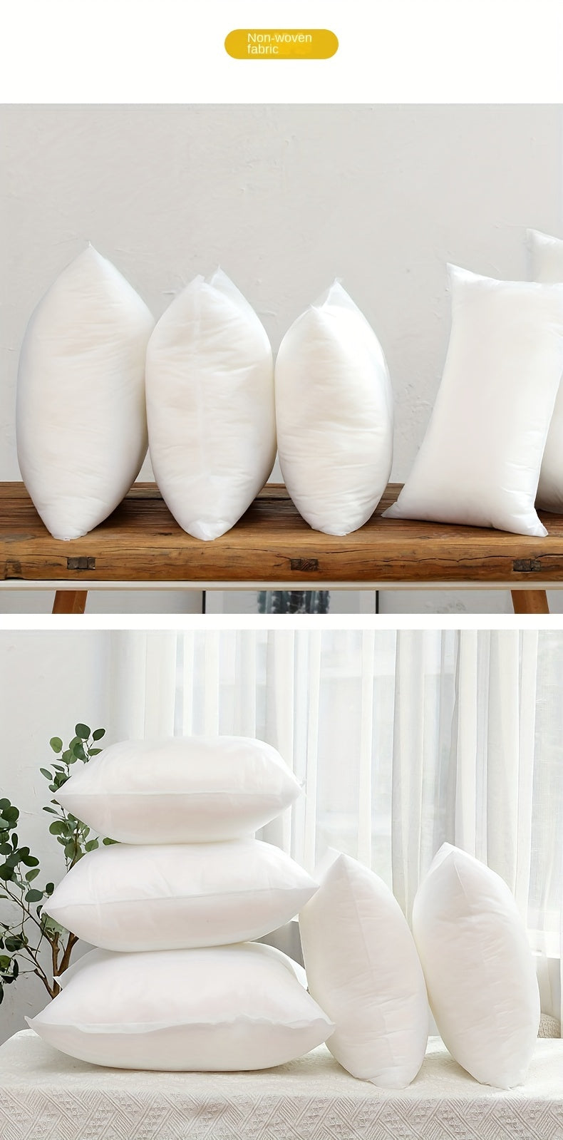 2pcs/4pcs Throw Pillow Cushions, Square Filled Pillow Core, Filled Fake Square Pillow Filler, for Living Room, Bedroom, Dormitory, Office, Home Decoration