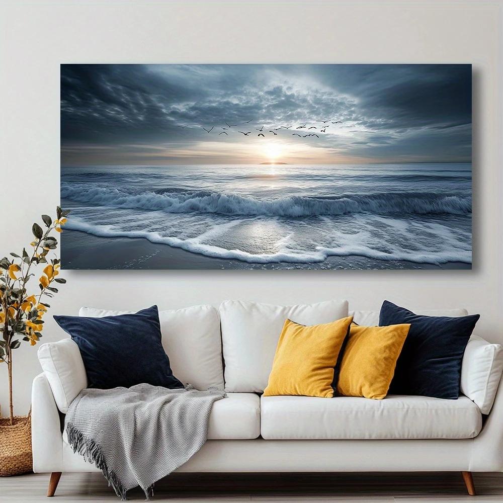 1 piece of beautiful room decoration wood frame wall decoration canvas print (flat) - modern fashion style, abstract irregular shape combination, creative gift choice. Suitable for living room, bedroom, office, bar, cafe hote