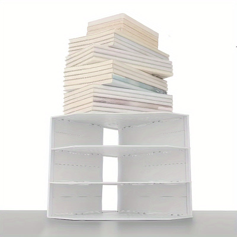 1pc Retractable 4-Compartment Bookshelf File Storage Box: Desk Necessities & Data File Organizer For Office Furniture, School Learning & Decoration Storage Stationery