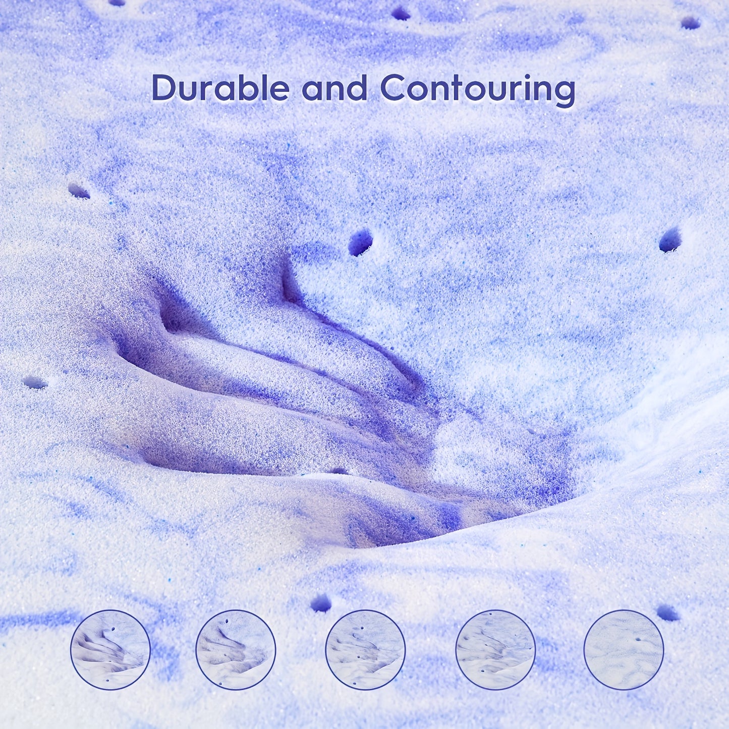 2/3/4 Inch Ventilated Design Mattress Topper, Cooling Gel Infused Swirl Foam Pad For Enhanced Deep Sleep, Bed Topper For Body Support, Christmas Gift
