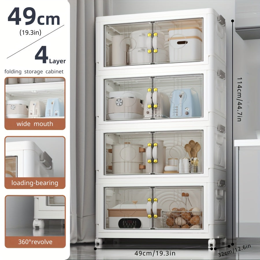 [Stackable Wardrobe Storage Box] Stackable Plastic Wardrobe Storage Box - Removable Clothing Organizer with Lid, 2-Tier 3-Tier 4-Tier 5-Tier for Home Organization and Closet Organizing System