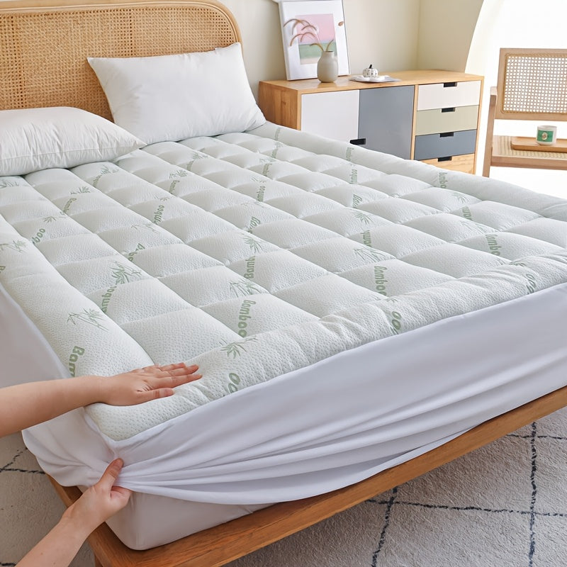 Mattress Topper Cooling Extra Thick Mattress Pad Cover With 8-21 Inch Deep Pocket, Plush Pillow Top Mattress Topper Overfilled With Down Alternative
