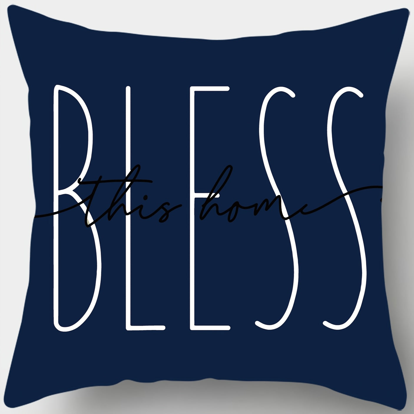 Set Of 4 Modern Floral Pillow Covers By Home Blessing & Home Design - Polyester Printed Cushion Covers With Zipper Closure 17.7*17.7inch - Durable Machine-Washable Pillow Cases For Living Room Sofa Bedroom Bedroom Home Decora