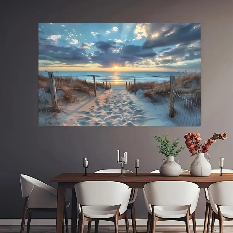 2D plane 1 piece, modern fashion popular theme, including characters, flowers, landscape wooden frame cloth painting, Nordic simple style decorative painting, suitable for living room, bedroom, kitchen, office, school, classr