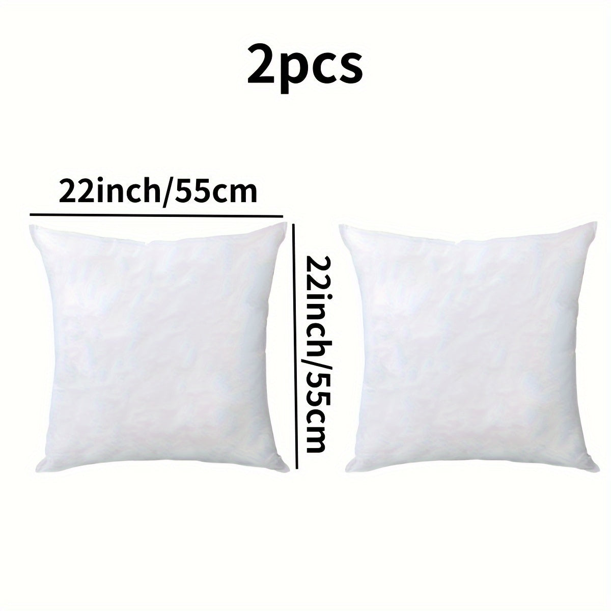 2pcs/4pcs Throw Pillow Cushions, Square Filled Pillow Core, Filled Fake Square Pillow Filler, for Living Room, Bedroom, Dormitory, Office, Home Decoration
