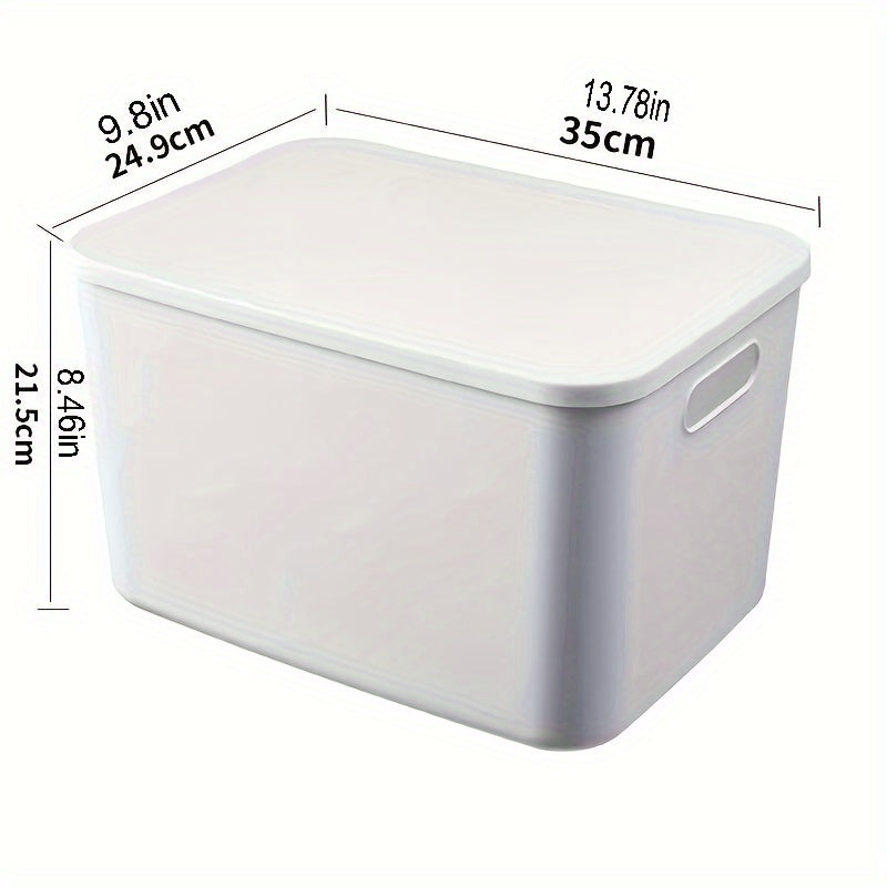 Durable 3pcs LDQ Storage Bins with Handles - Large Capacity, Waterproof, Multi-in-One Design - for Kitchen, Dorms & Clutter Control, Commercial Cleaning Essentials