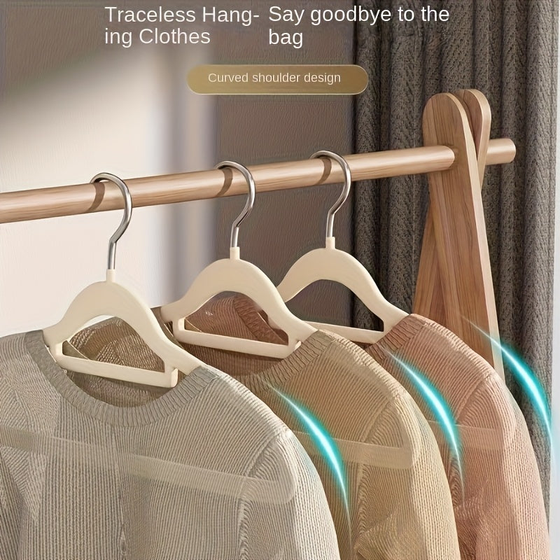 [Polished Hooks] Stainless Steel Traceless Hooks | Polished, Perfect for Dormitory Wardrobe Storage, Suitable for Dry And Wet Environments, Hangers for Clothe