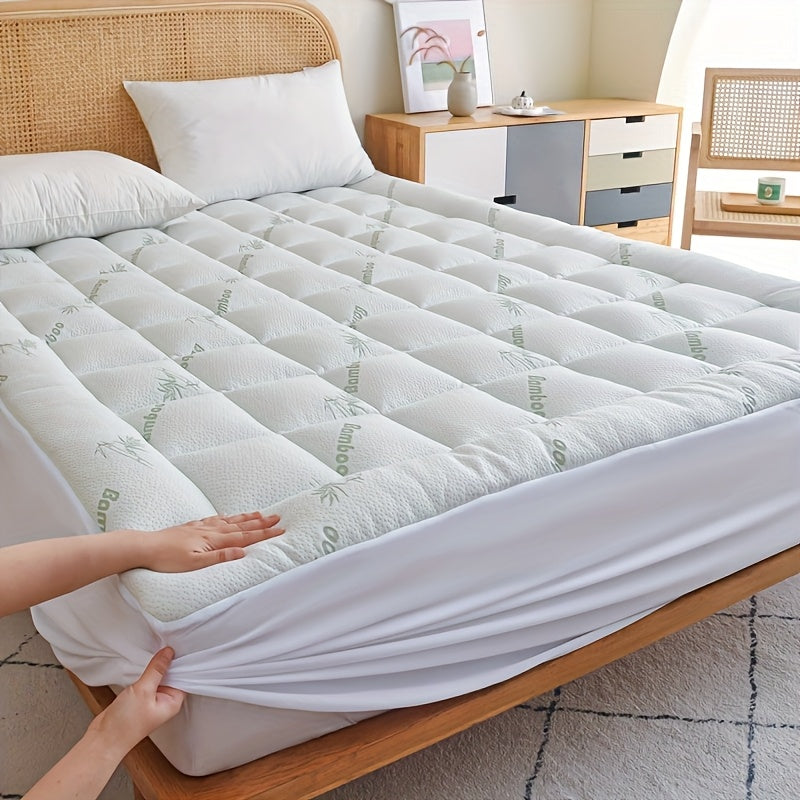 Mattress Topper Cooling Extra Thick Mattress Pad Cover With 8-21 Inch Deep Pocket, Plush Pillow Top Mattress Topper Overfilled With Down Alternative