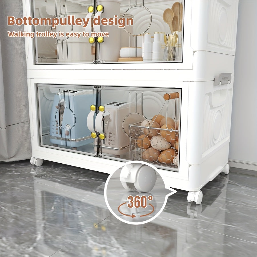 [Stackable Wardrobe Storage Box] Stackable Plastic Wardrobe Storage Box - Removable Clothing Organizer with Lid, 2-Tier 3-Tier 4-Tier 5-Tier for Home Organization and Closet Organizing System