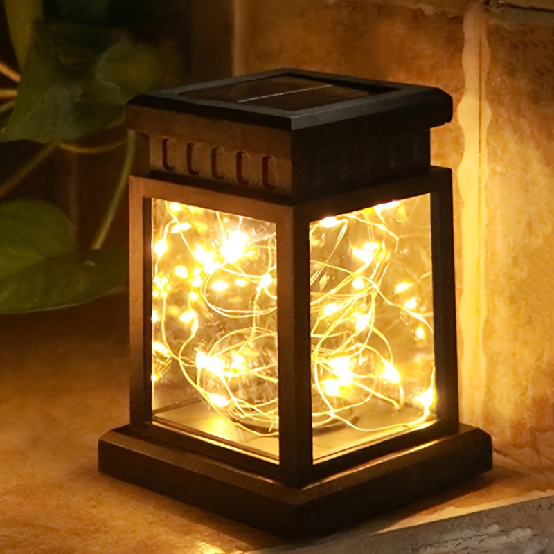 4-Pack Solar Lantern Lights, Outside Hanging Solar Lights With 30 Warm LEDs, Solar-Powered Garden Lights, Auto On/Off, IP65 Waterproof For RV, Camping, Yards, Perfect For Christmas, Halloween
