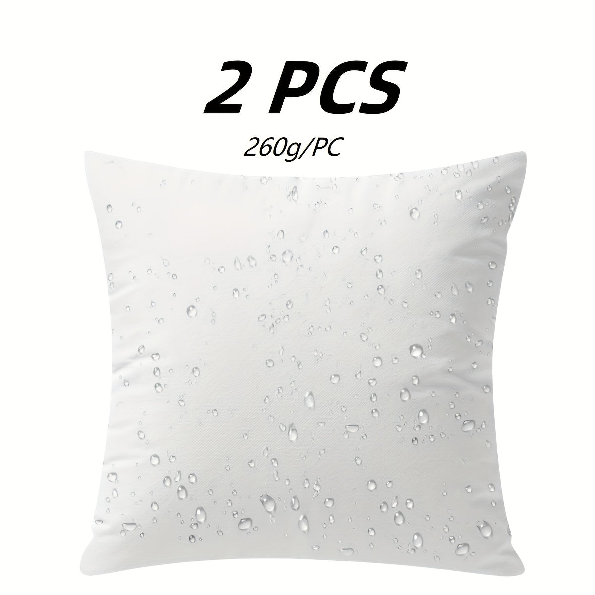Decorative Square Pillow Inserts For Outdoor & Indoor Use - Premium Couch, Patio, And Picnic Weatherproof Cushion Filling