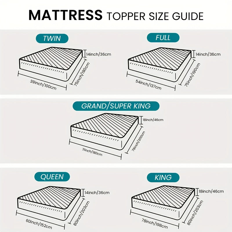 Extra Thick Mattress Pad Cover for Back Pain, Mattress Topper Cooling Mattress Protector with 8-21 Inch Deep Pocket with 1500GSM, Cool Gel Mattress Topper, Pillowtop Mattress Topper Protector Cover, Extra Thick Foldable Mattr