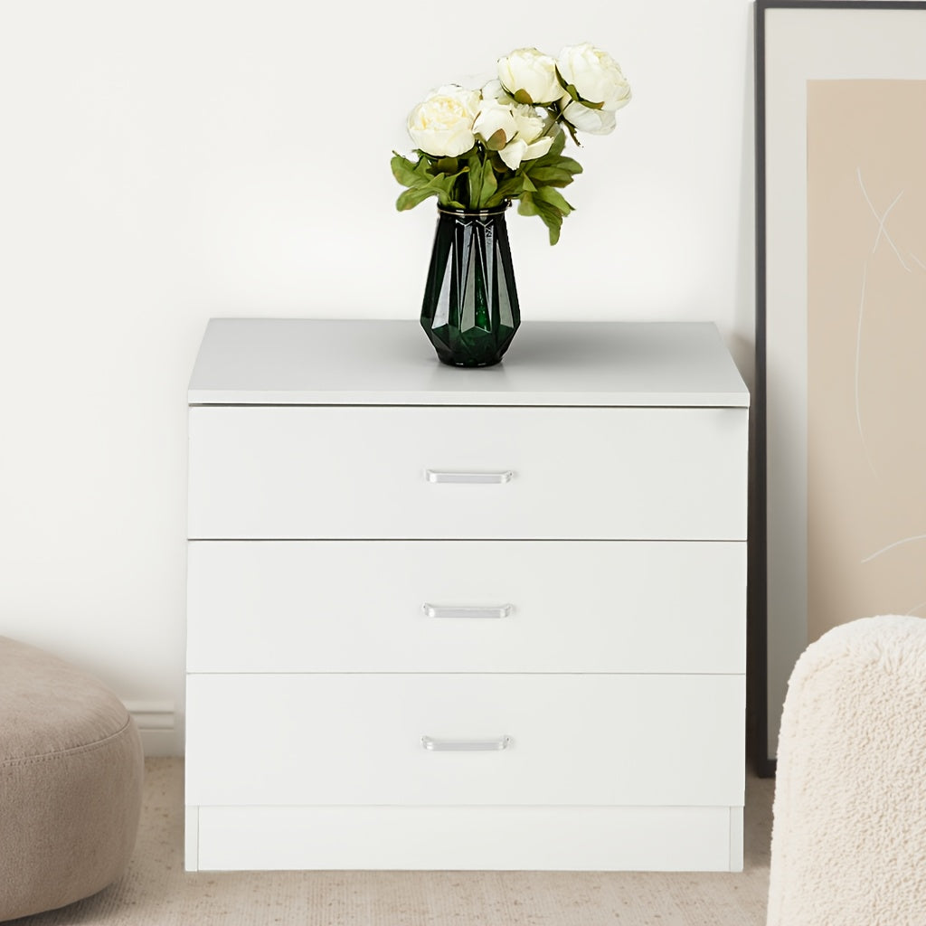 Nordic Chest of Drawers Bedroom Bedside Cabinet White Black Storage Cabinet Three Drawers Four Drawers Design Suitable for Entrance And Living Room Storage Organization Artifact