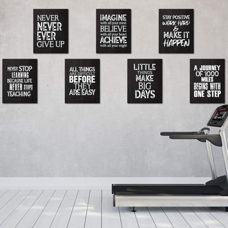 Set of 6 Inspirational Quotes - 8x10 Inch Unframed Paper Art Prints | Motivational Wall Posters for Classroom, Office, Living Room Decor