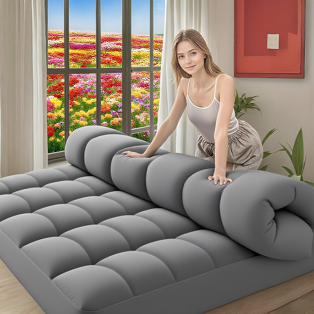 Extra Thick Mattress Pad Cover for Back Pain, Mattress Topper Cooling Mattress Protector with 8-21 Inch Deep Pocket with 1500GSM, Cool Gel Mattress Topper, Pillowtop Mattress Topper Protector Cover, Extra Thick Foldable Mattr
