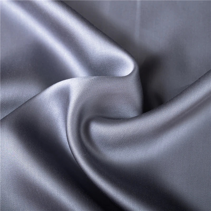 Natural Mulberry Silk Fitted Sheet Four Corners With An Elastic Band Mattress Cover Solid Color Bed Sheet Fit Sheet