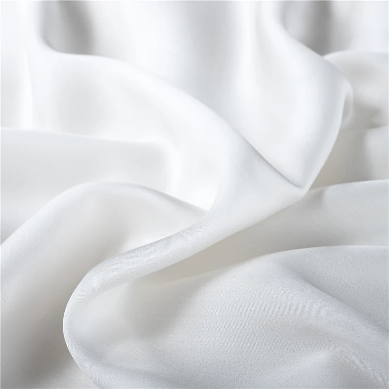 Natural Mulberry Silk Fitted Sheet Four Corners With An Elastic Band Mattress Cover Solid Color Bed Sheet Fit Sheet