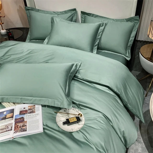 3pcs Set Luxury Bedding Set 100% Egyptian Cotton Duvet Cover Set Single Double Queen King Bed Cover Soft Quilt Cover Pillowcase