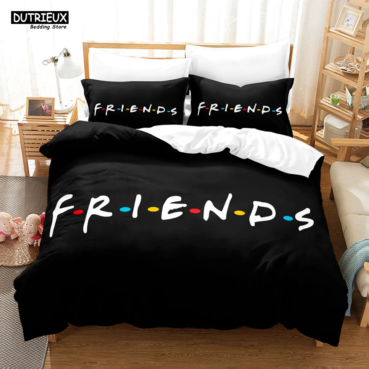 New Friends Sets Duvet Cover With Pillowcase Twin Full Queen King Double Single Size Duvet Cover Women Adults Teens Bedding Set