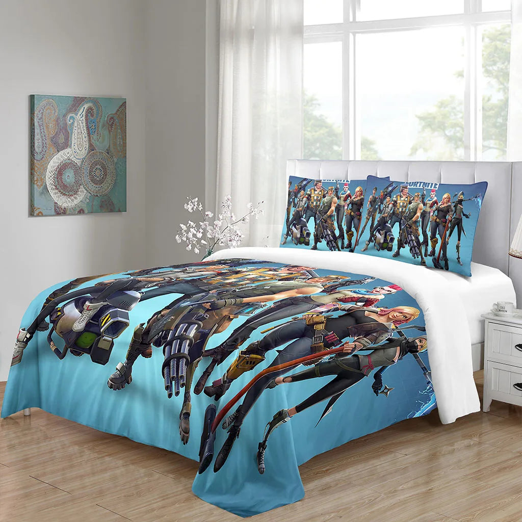 Custom Bedding Sets Quilt Duvet Cover Game Anime Pillow Case King Boy Girl Adult Bedroom Decoration Duvet Cover Set Comforter
