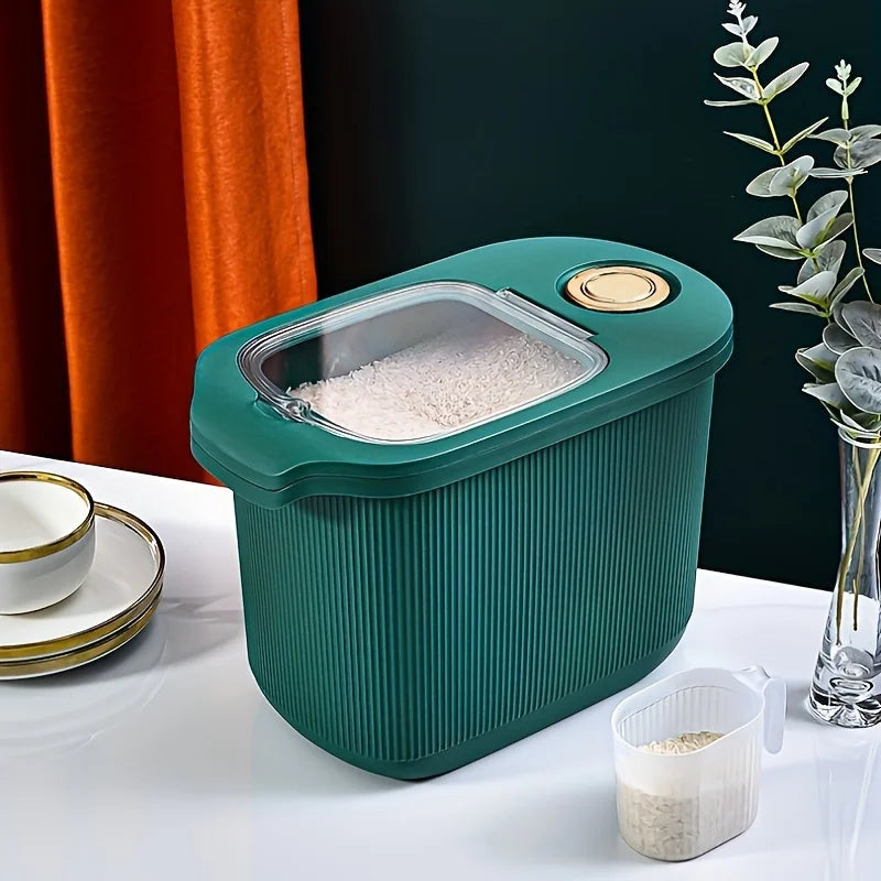 1pc 5KG/10KG Premium Rice Storage Container - Airtight, Moisture-Proof, Insect-Proof