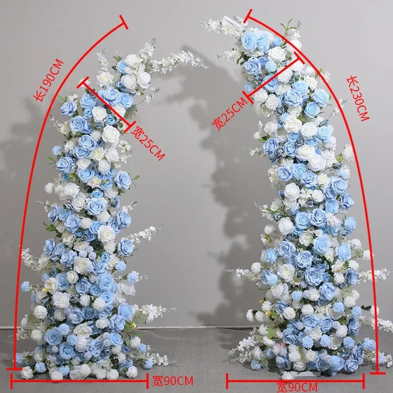 Wedding Giant Flower Horn Frame Flower Art Wedding Background Decoration Window Exhibition Hall Arch Arrangement Flower