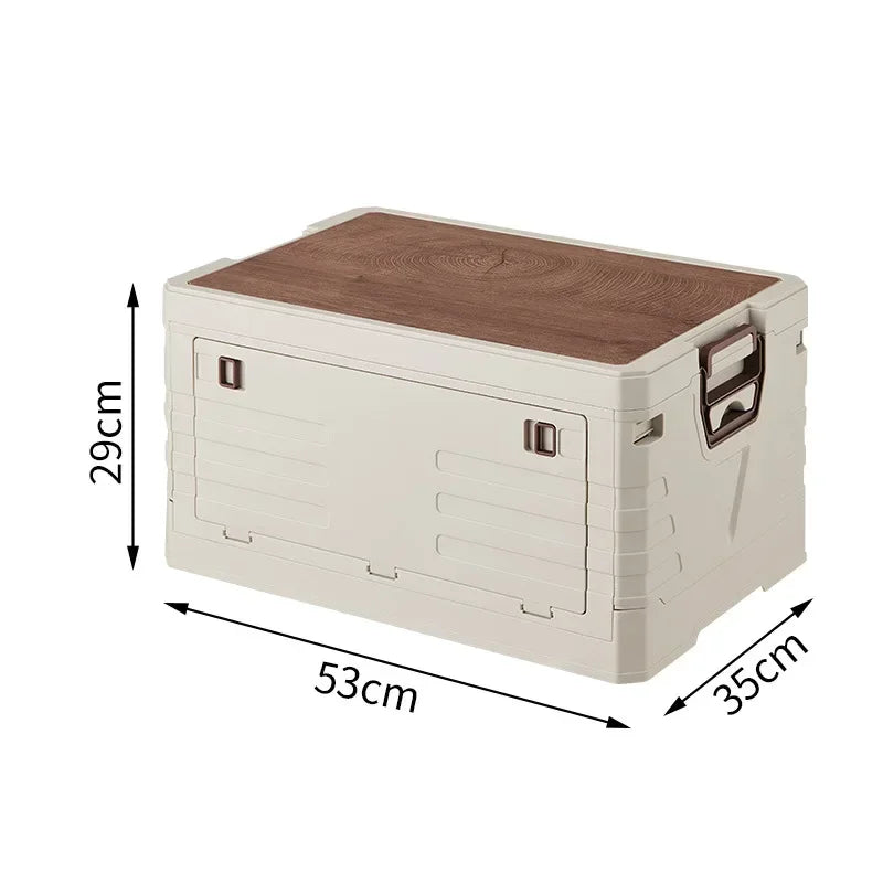 Outdoor Camping Folding Storage Box Car Storage Food Box Travel Storage Bag Camping Equipment Tableware Storage Organizing Box