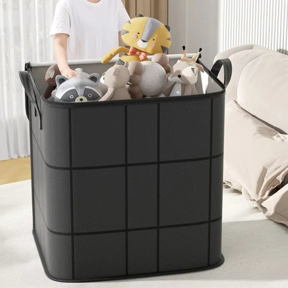 Large Size Storage Bag Non Woven Fabric Waterproof Organize Bag Household Moisture-proof Handbag Cotton Quilt Clothing Organizer