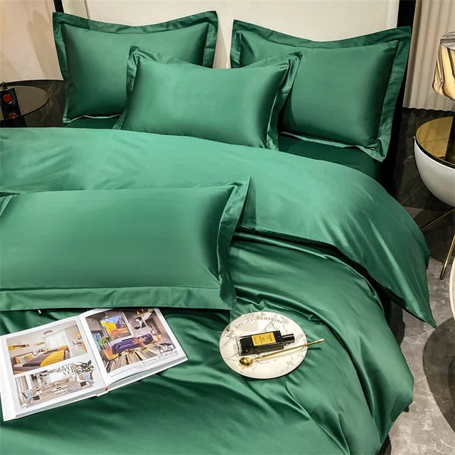 3pcs Set Luxury Bedding Set 100% Egyptian Cotton Duvet Cover Set Single Double Queen King Bed Cover Soft Quilt Cover Pillowcase