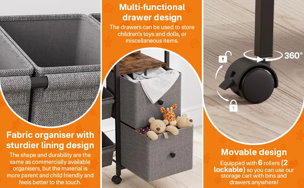 Kids Toy Organizers and Storage Bins Playroom Storage for Toy Clothes Blankets