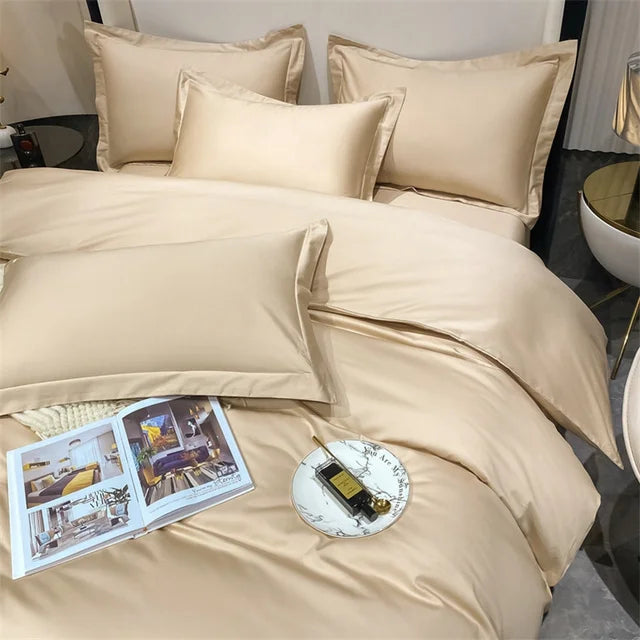 3pcs Set Luxury Bedding Set 100% Egyptian Cotton Duvet Cover Set Single Double Queen King Bed Cover Soft Quilt Cover Pillowcase