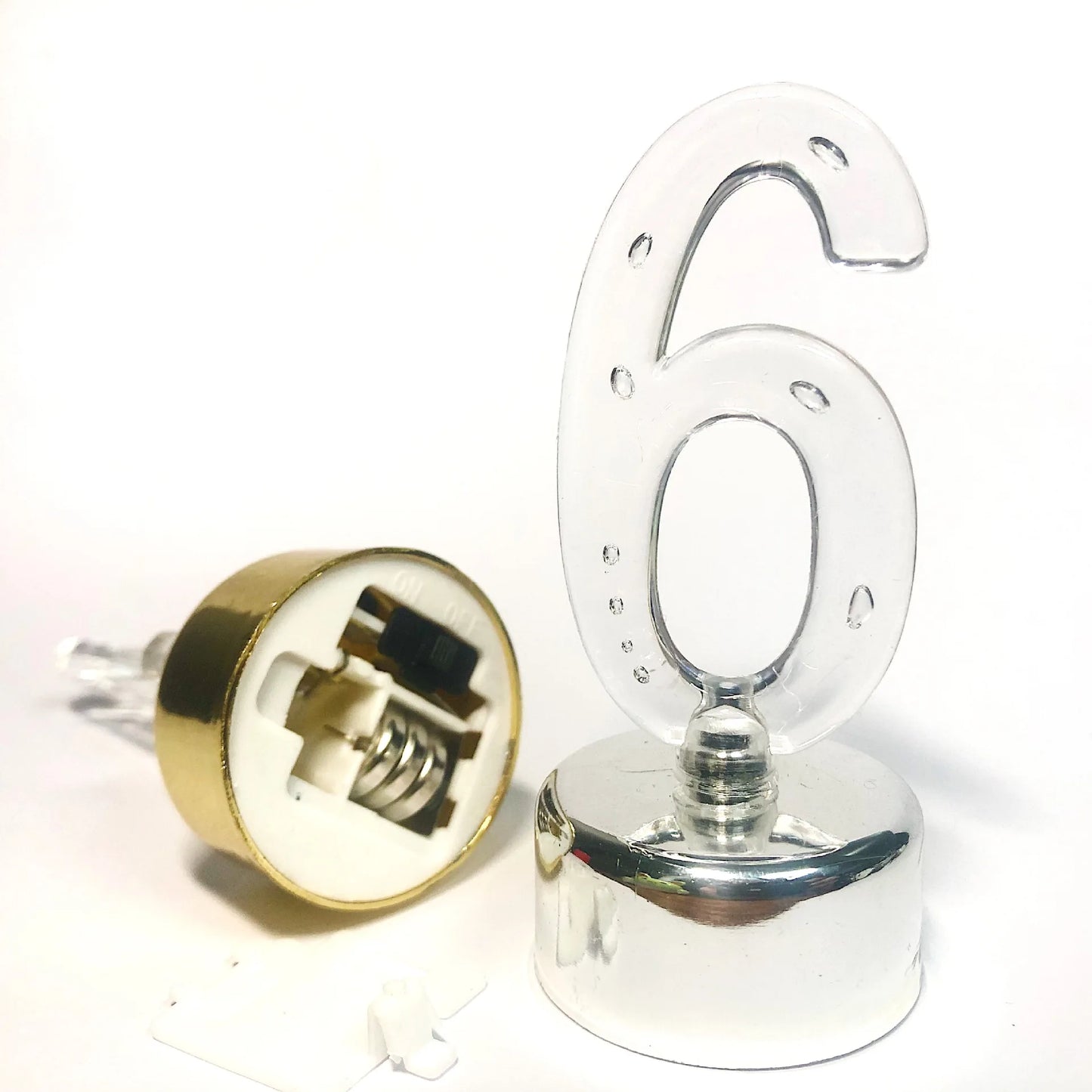 Customize 1PC Electronic Candles Multi Color Flashing Number LED Tea Light DIY Countdown Night Lamp For Wedding Birthday Party