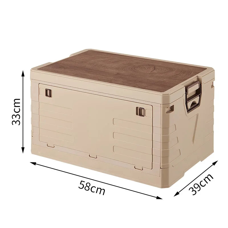 Outdoor Camping Folding Storage Box Car Storage Food Box Travel Storage Bag Camping Equipment Tableware Storage Organizing Box