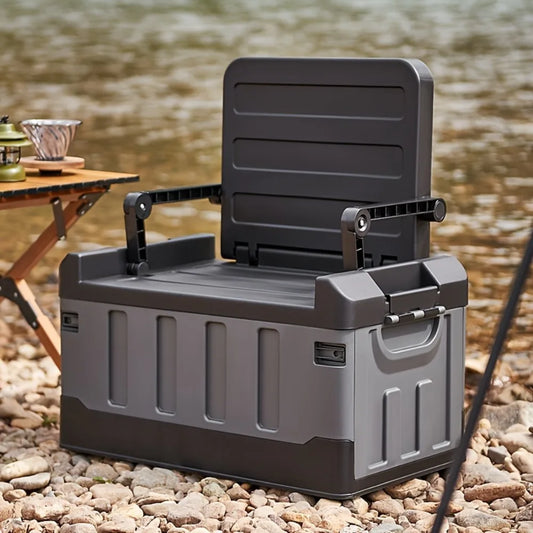 Foldable Storage Box For Sitting Camping Essential Storage Box Multi Functional Foldable Large Capacity Universal Camping Seat