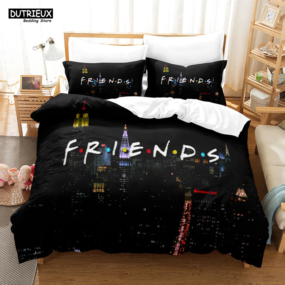 New Friends Sets Duvet Cover With Pillowcase Twin Full Queen King Double Single Size Duvet Cover Women Adults Teens Bedding Set