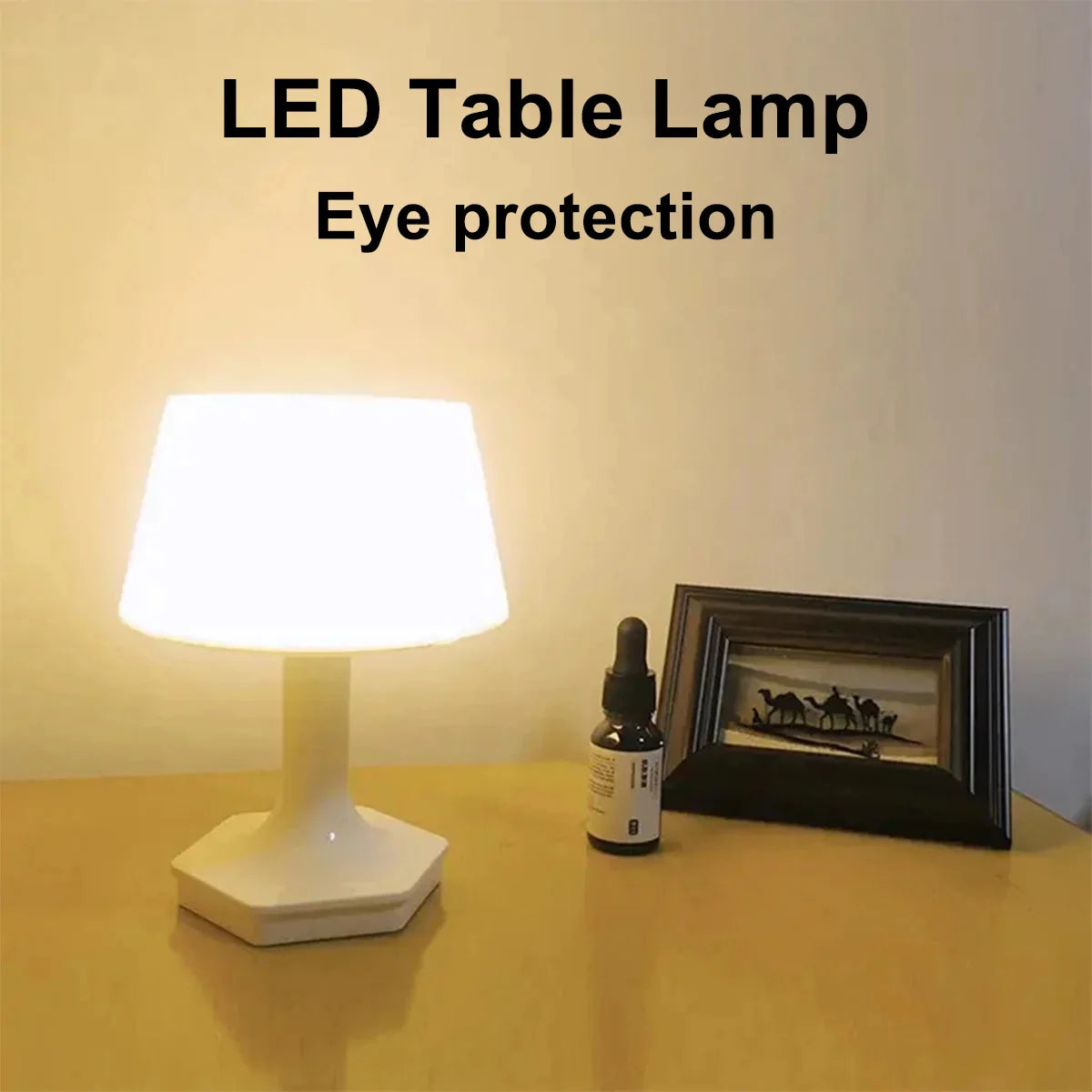 LED Eye Protection Table Lamp Bedroom Study Decoration Table Lamp Bedside Lamp  2 Color USB Plug-in Table Lamp Bedroom Home Lamp