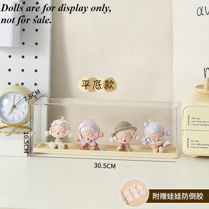 2PC Blind Box Storage Display Stand Acrylic Transparent Lego Hand-made Decoration Display Cabinet  Dust-proof Display Box