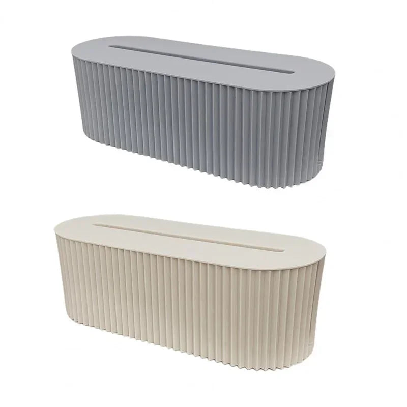 Plastic  Practical Bedroom Tabletop Socket Cable Storage Case Easy to Use Cable Storage Box Portable  Daily Use