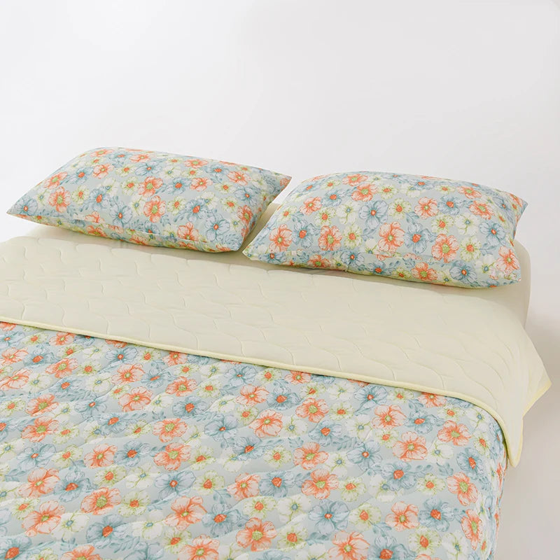 New Printed Cool Feeling Spring Summer Quilt Soft Comfortable Quilted Quilts Single Double Blanket for Bed Comforter Thin Duvet