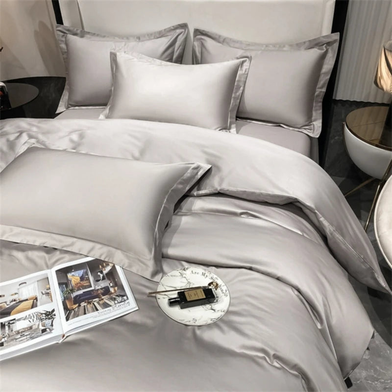 3pcs Set Luxury Bedding Set 100% Egyptian Cotton Duvet Cover Set Single Double Queen King Bed Cover Soft Quilt Cover Pillowcase